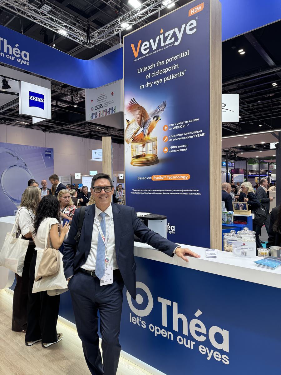 Dr. Carlos Lázaro, director médico del IOFT, en el congreso ESCRS 2026