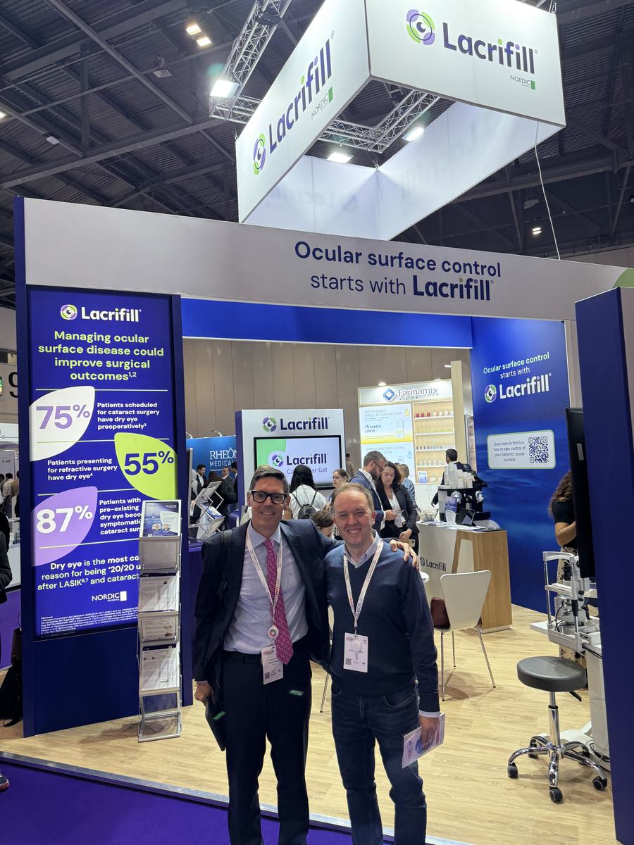 Dr. Javier Guzmán y Dr. Carlos Lázaro, Unidad de Glaucoma del IOFT, en el ESCRS 2026